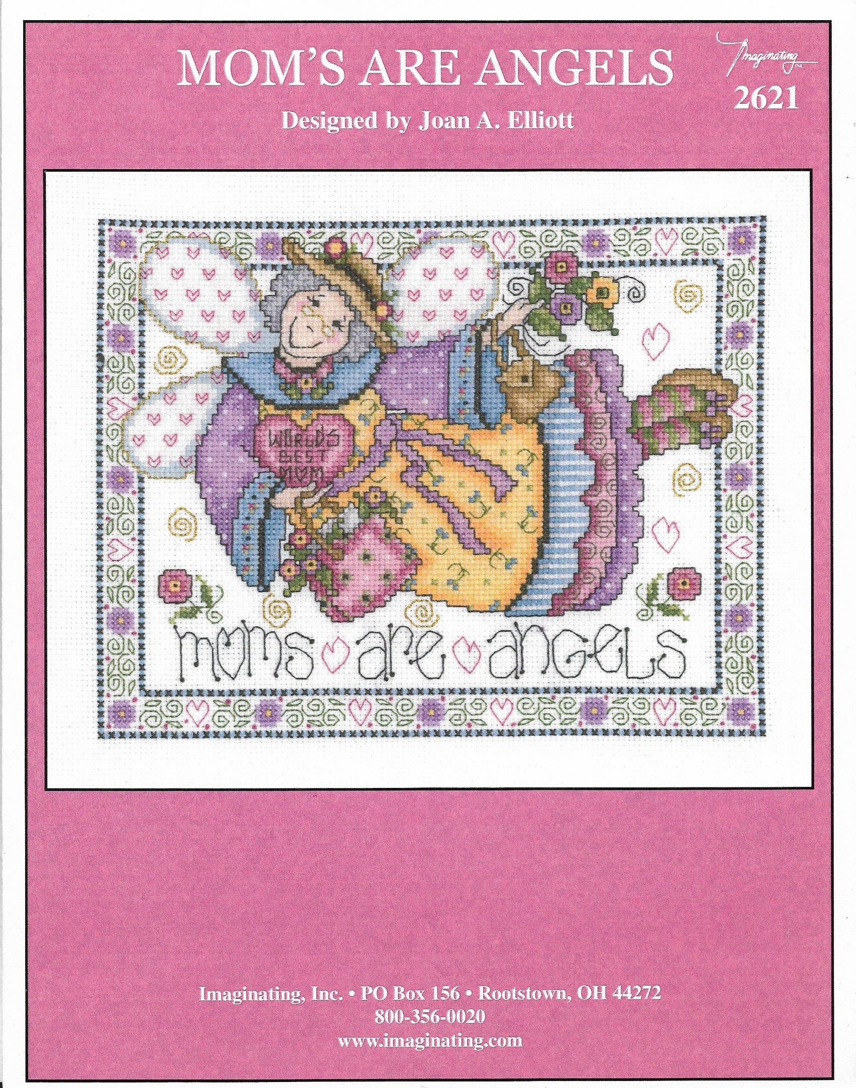 Imaginating Mom's Are Angels 2621 cross stitch pattern