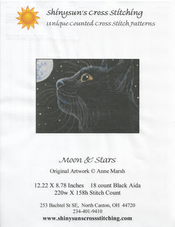 Shinysun Moon & Stars cross stitch pattern