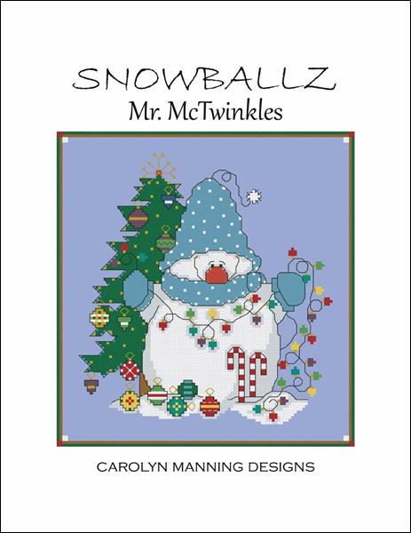Carolyn Manning Mr. McTwinkles Christmas snowman cross stitch pattern
