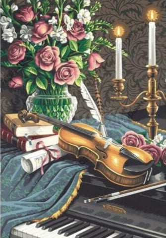 Sunset Music by Candlelight 12166 needlepoint kit