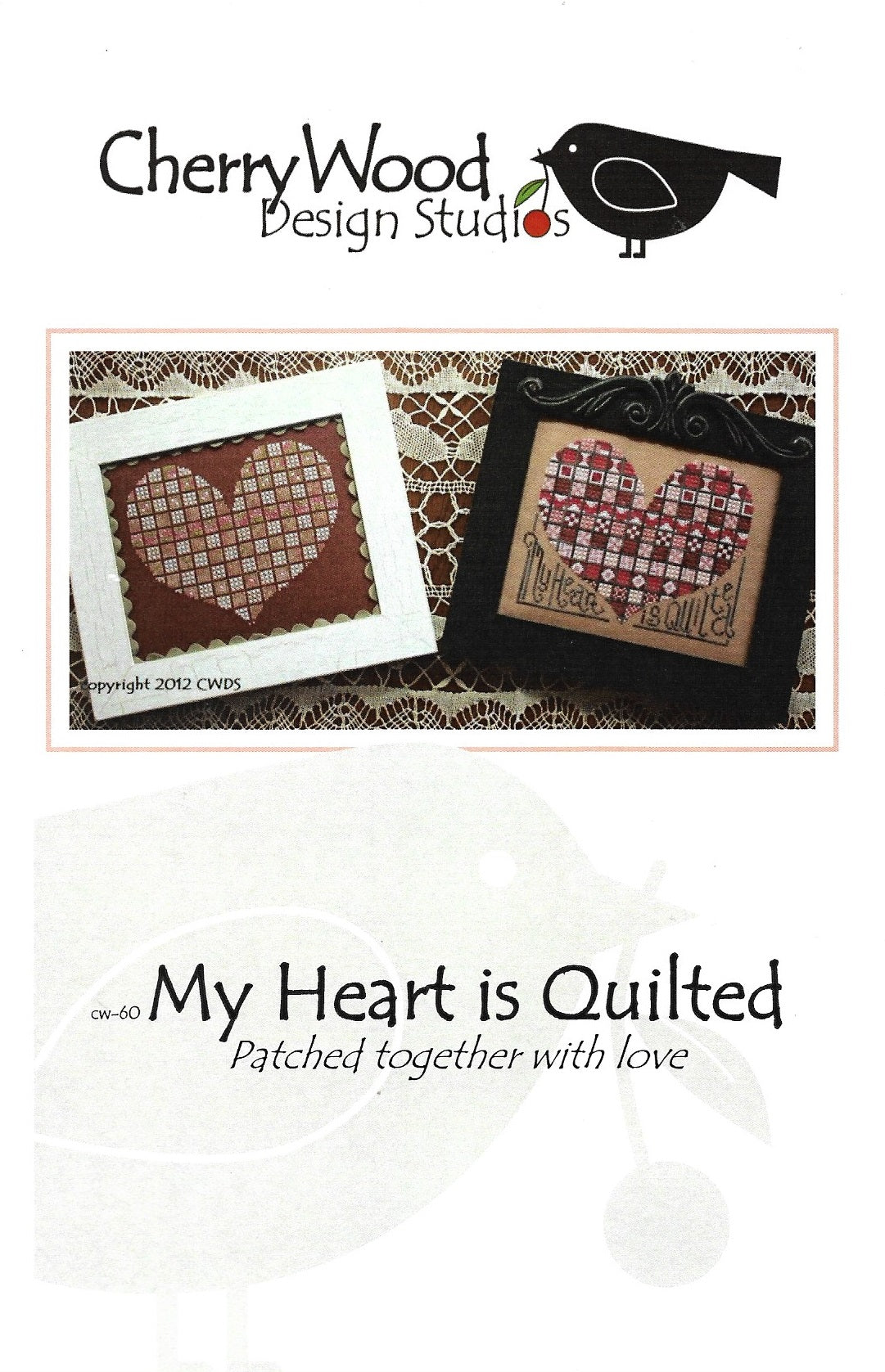 CherryWood Design Studios My Heart is Quilted cross stitch pattern