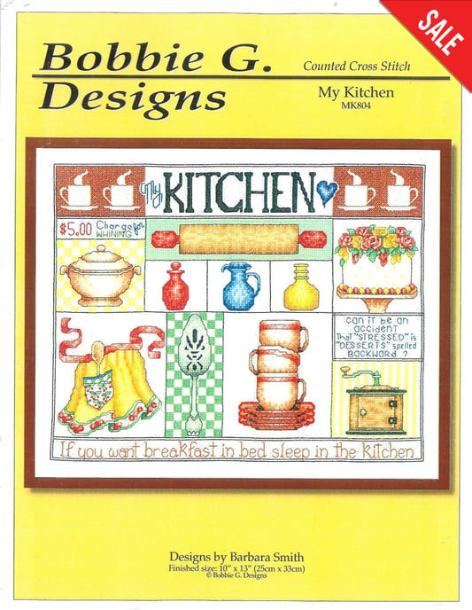 Bobbie G.  My Kitchen MK804 cross stitch pattern