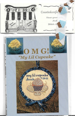 Counted Confections OMG! My Lil Cupcake cross stitch pattern