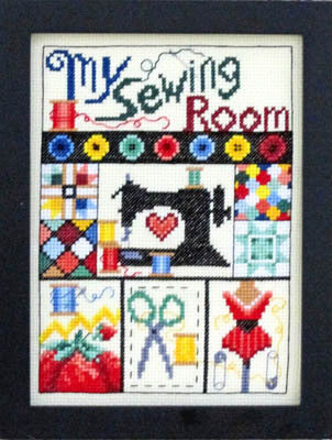 Bobbie G. Designs I Love My Sewing Room cross stitch pattern