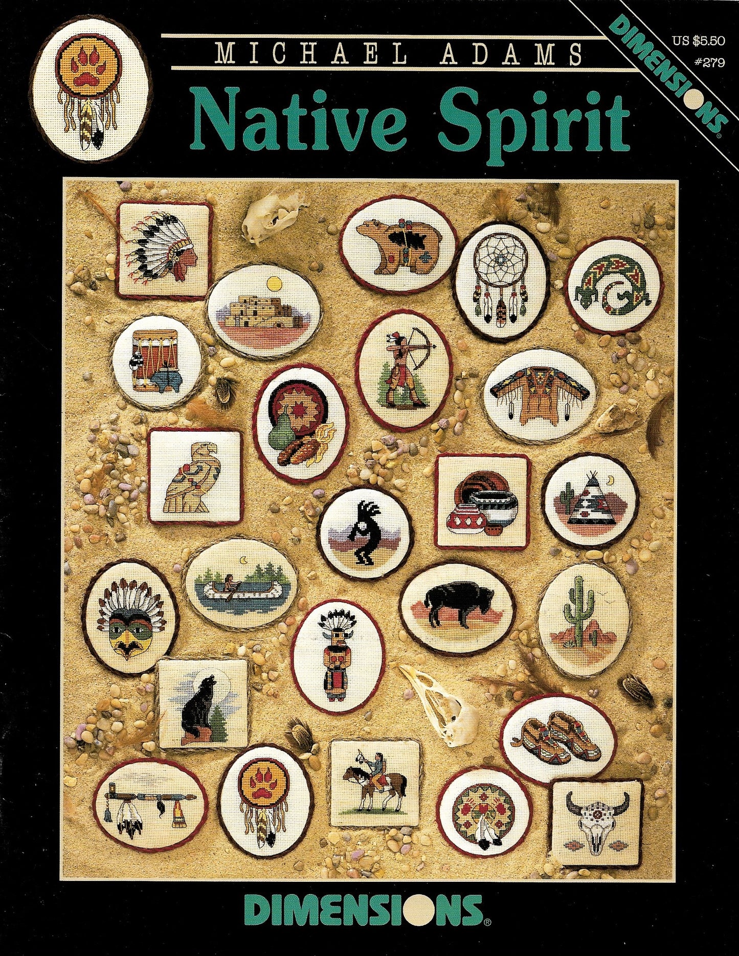 Dimensions Native Spirit 279 native american ornament pattern