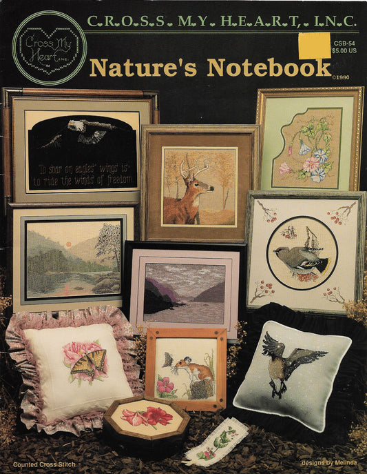 Cross My Heart Nature's Notebook CSB-54 animal cross stitch pattern