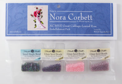 Nora Corbett's Great Cabbage-Leaved Rose NC301 Embellishment Pack