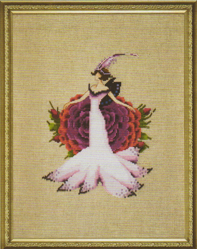 Nora Corbett Gigantic French Rose NC303 cross stitch pattern