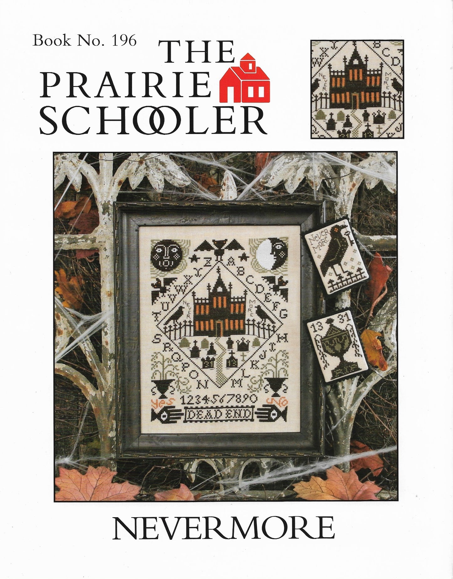 Prairie Schooler Nevermore 196 Halloween cross stitch pattern