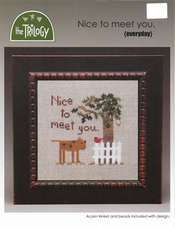trilogy Nice To Meet You cross stitch pattern