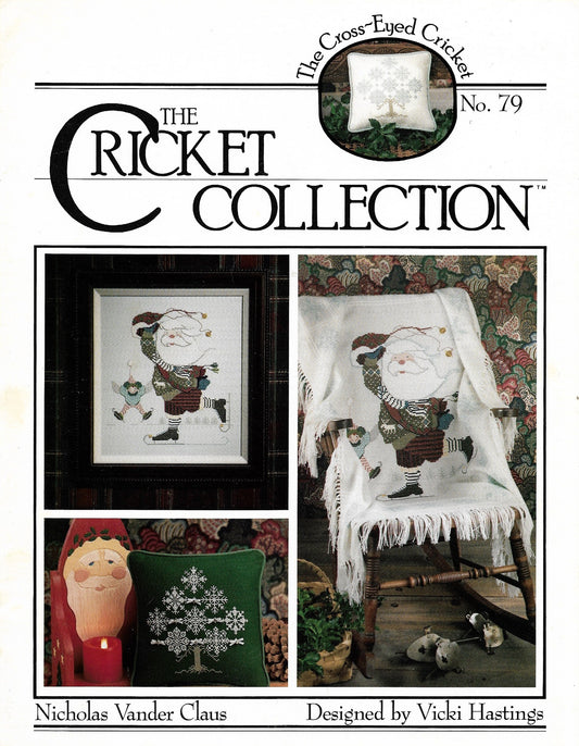 Cricket Collection Nicholas Vander Claus CC79 christmas cross stitch pattern