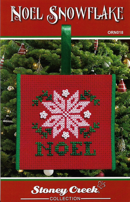 Stoney Creek Noel Snowflake ORN018 christmas ornament cross stitch pattern