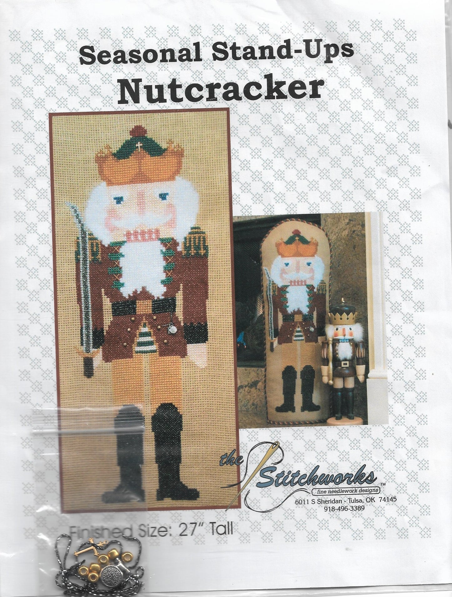 Stitchworks Seasonal Stand-Ups Nutcracker christmas cross stitch pattern