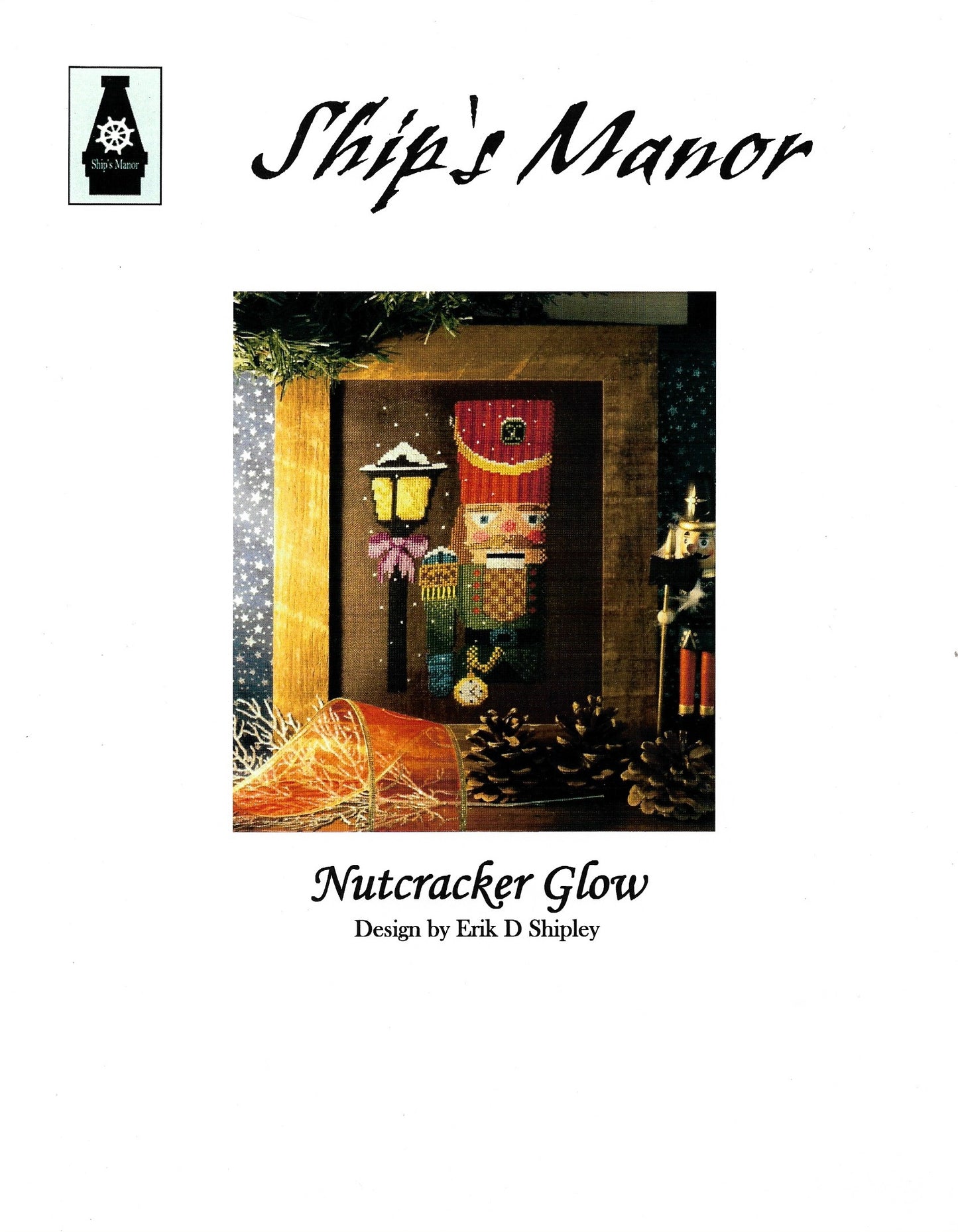 Ship's Manor Nutcracker Glow christmas cross stitch pattern