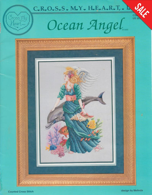 Cross My Heart Ocean Angel CSB-124 cross stitch pattern