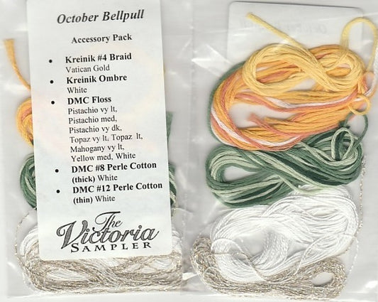 Victoria Sampler October Bellpull Embellishment Pack Accessory pack