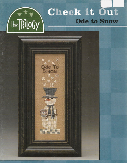 Trilogy ode to Snow cross stitch pattern