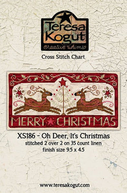 Teresa Kogut Oh Deer, It's Christmas XS186 cross stitch pattern