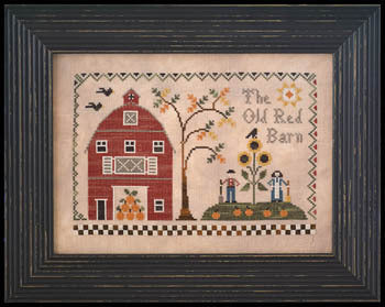 Little House Old Red Barn LHN131 cross stitch pattern