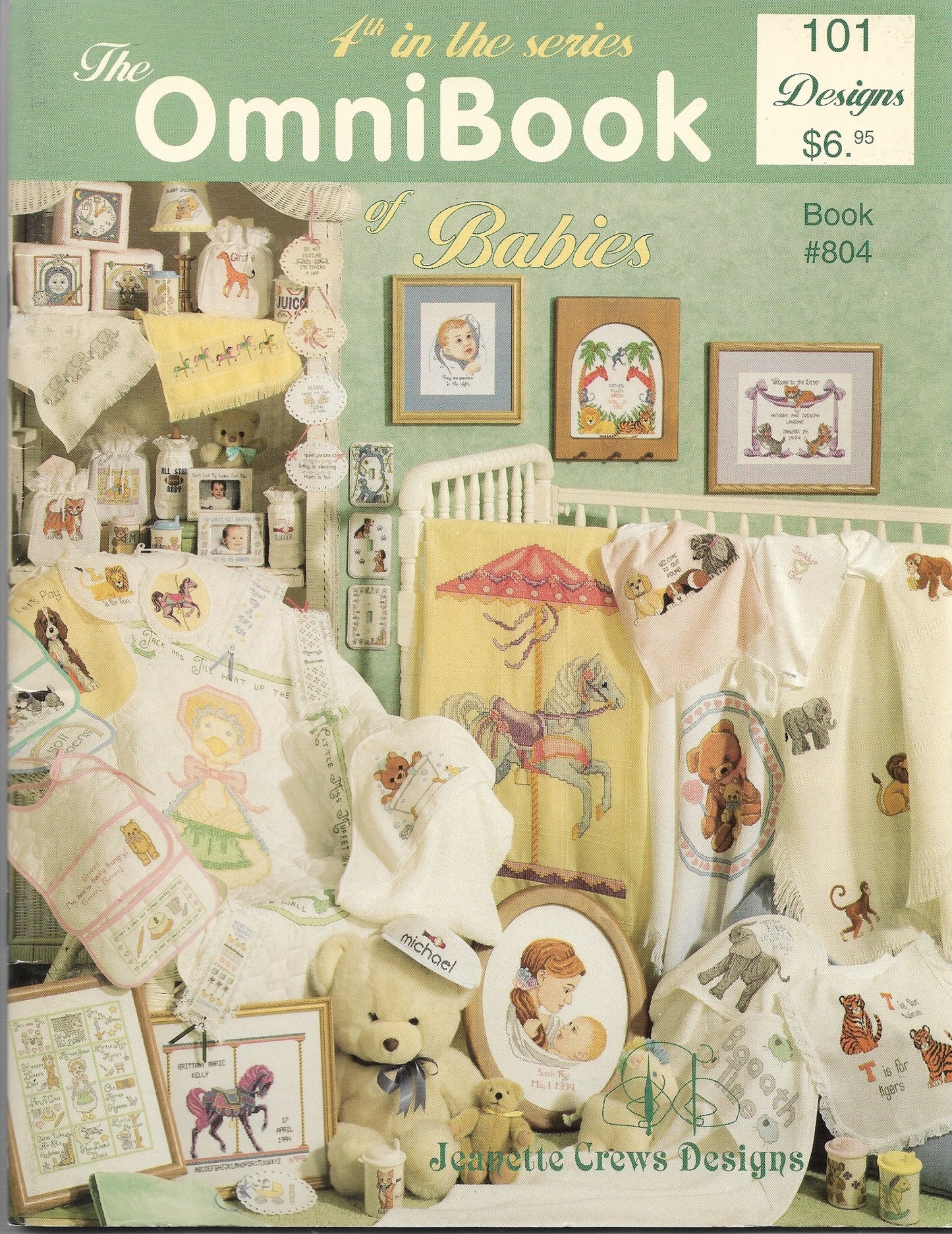 Jeanette Crews Designs Omnibook of Babies 4 cross stitch pattern