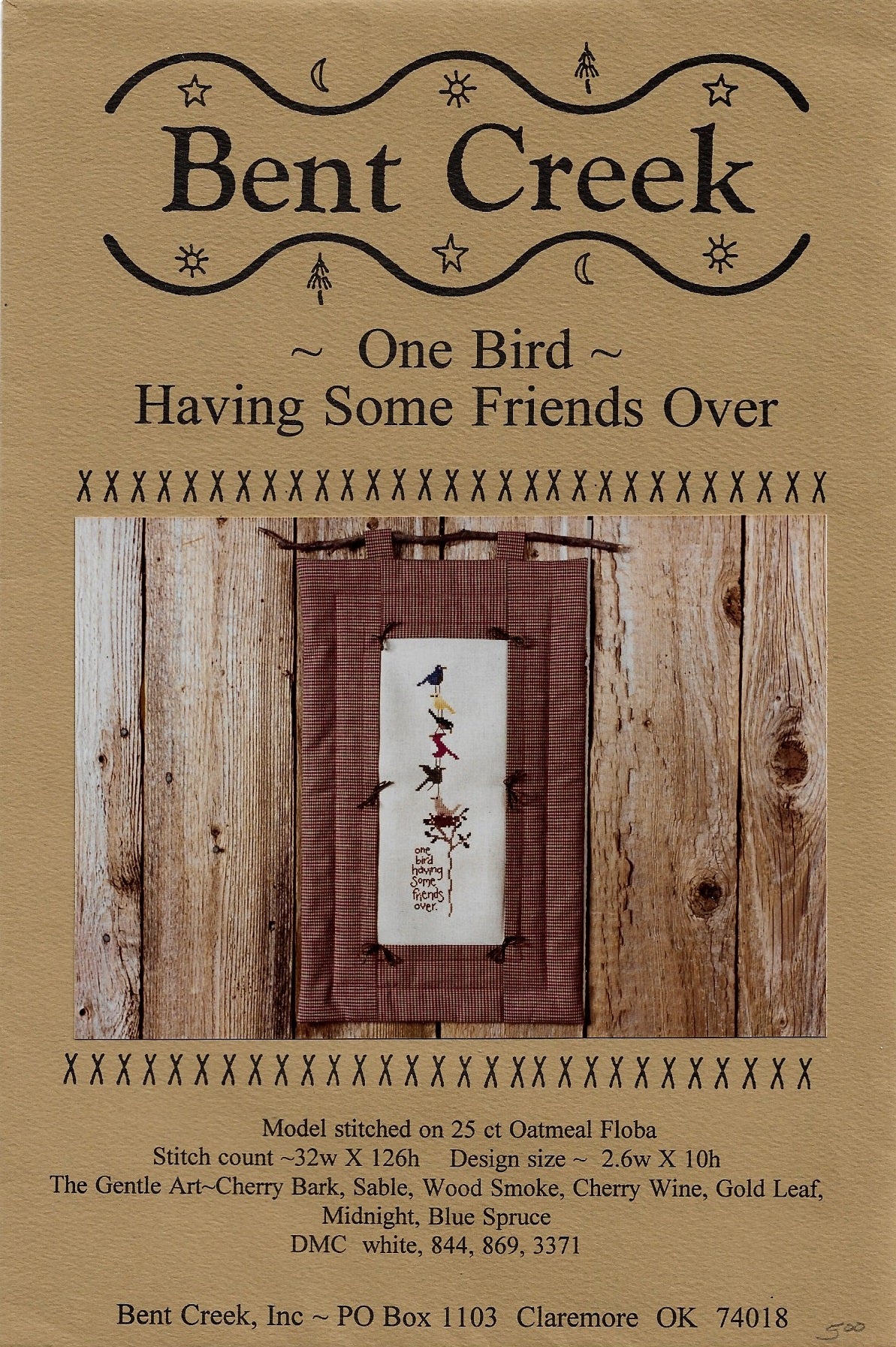 Bent Creek One Bird cross stitch pattern