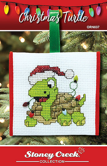 Stoney Creek Christmas Turtle ORN037 christmas cross stitch pattern