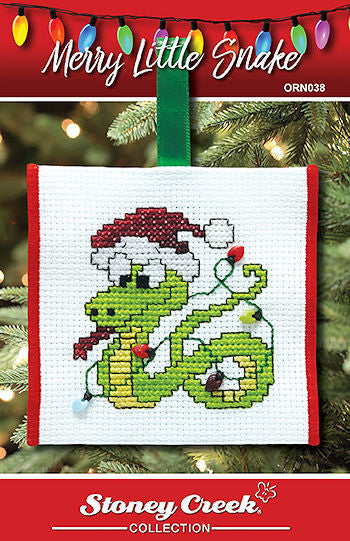 Stoney Creek Merry Little Snake ORN038 christmas cross stitch