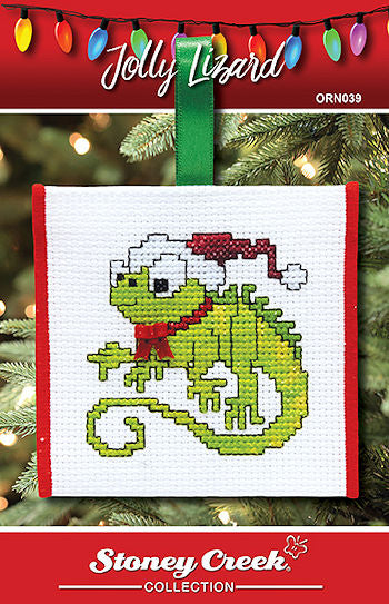 Stoney Creel Jolly Lizard ORN039 cross stitch pattern