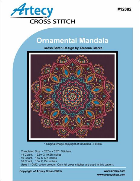Artecy Ornamental Mandala cross stitch pattern