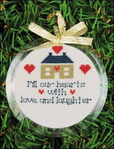 Yarn Tree 3 inch round snap in christmas ornament frame clear acrylic