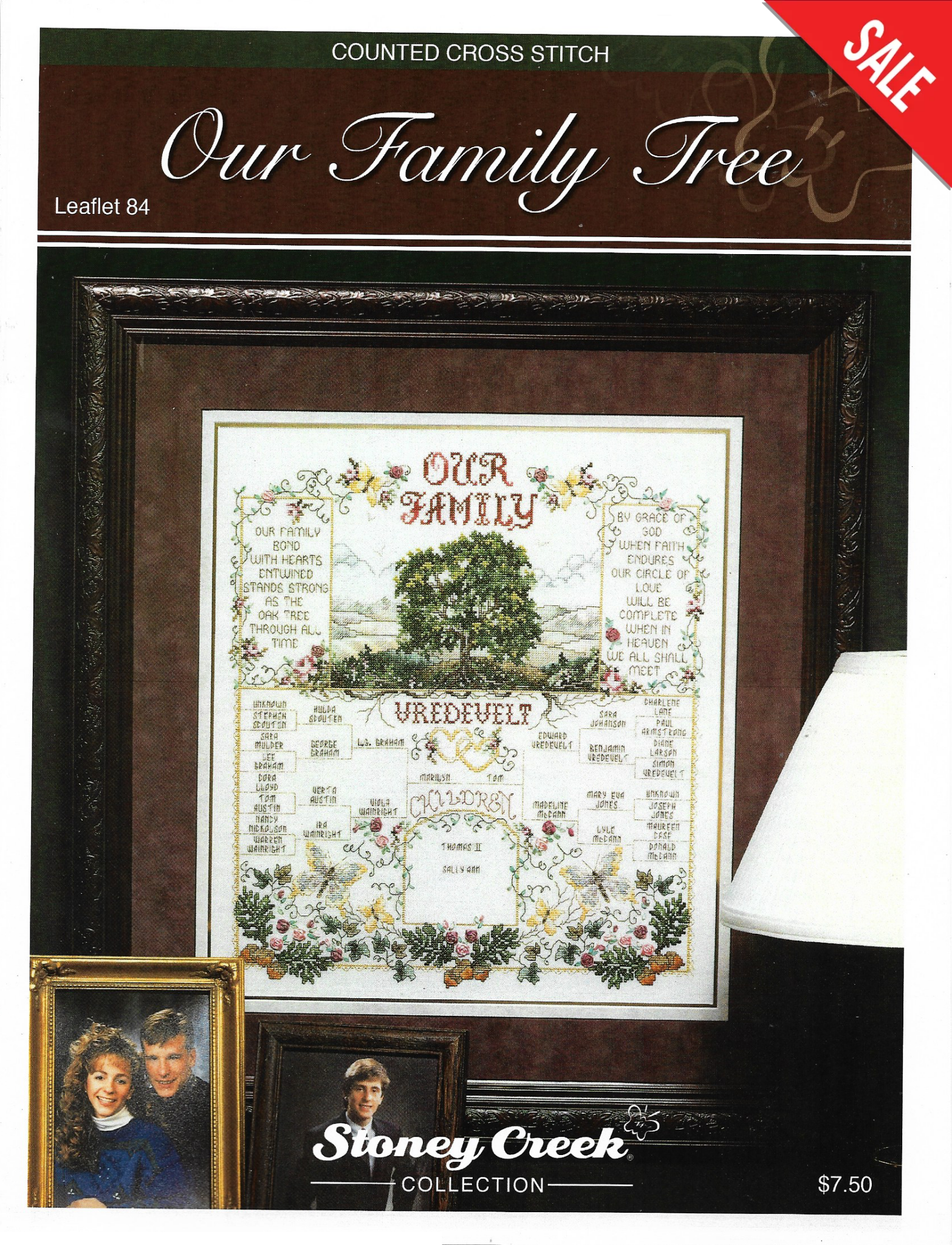 Stoney Creek Our Family Tree LFT84 cross stitch pattern