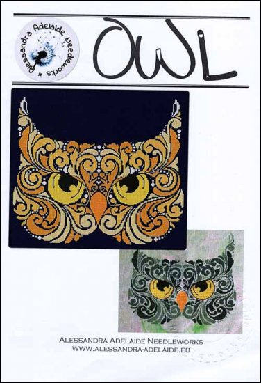 Alessandra Adelaide Owl cross stitch pattern