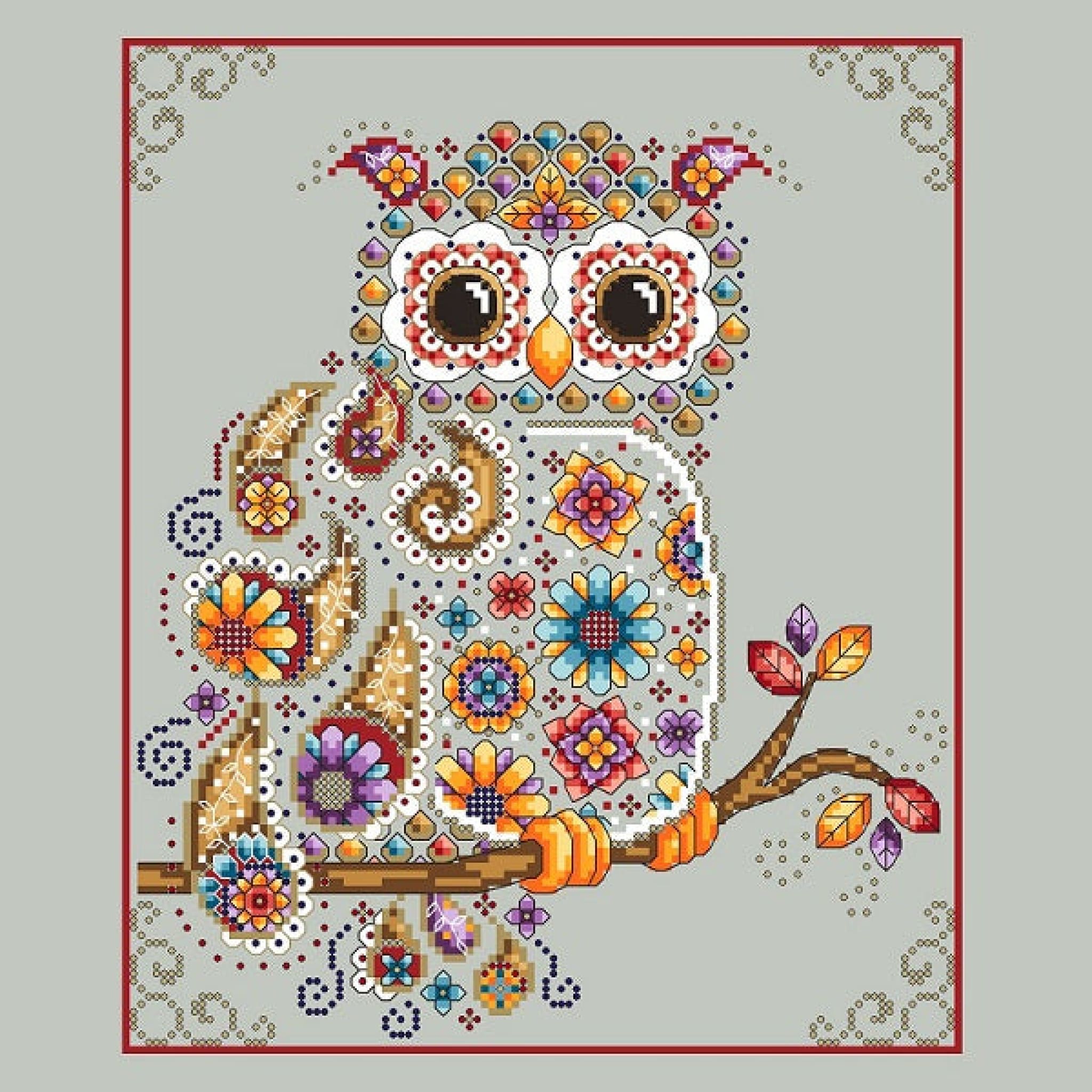 Paisley Owl pattern – Sandra's Stitch Stash