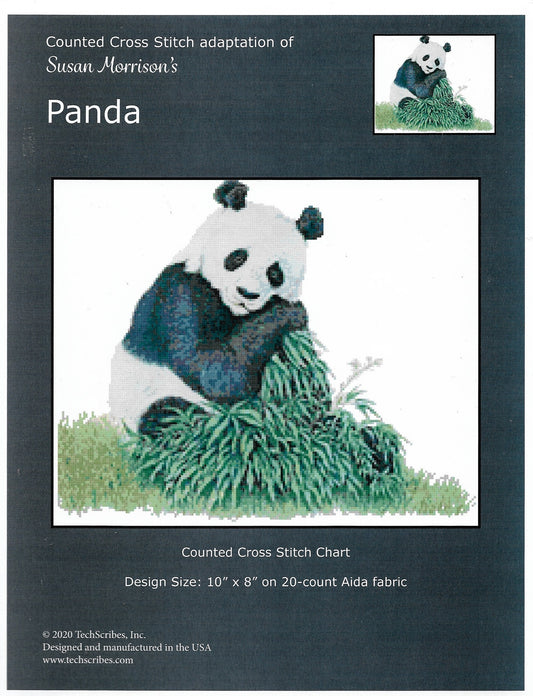 TechScribes Panda cross stitch pattern