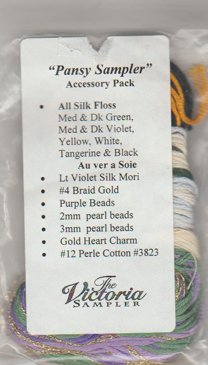 Victoria Sampler Pansy Sampler Accessory pack