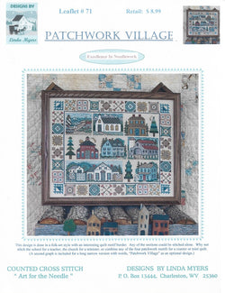 Linda Myers Patchwork Village Amish cross stitch pattern