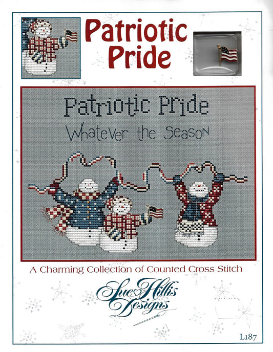 Sue Hillis Patriotic Pride L187 patriotic cross stitch pattern