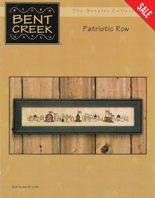 Bent Creek Patriotic Row cross stitch sampler pattern