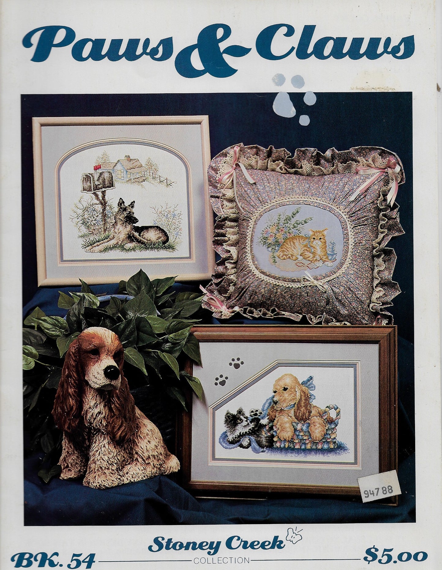 Stoney Creek Paws & Claws BK54 cross stitch pattern