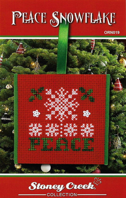 stoney Creek Peace Snowflake ORN019 christmas ornament cross stitch pattern