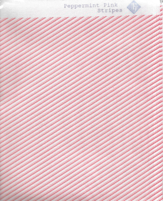Fabric Flair Over-dyed Evenweave 28ct Peppermint Pink Stripes fabric