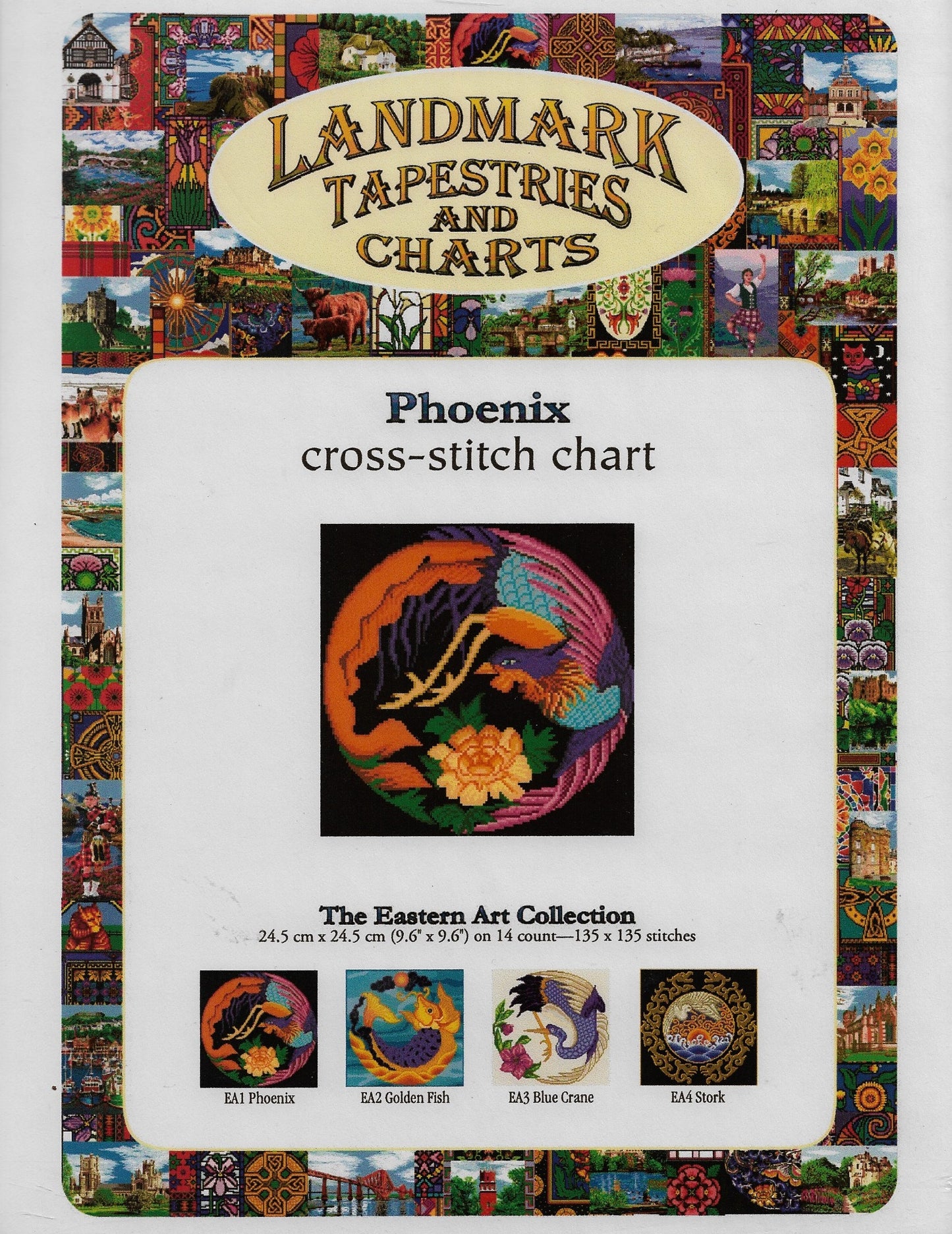 Landmark Phoenix asian cross stitch pattern