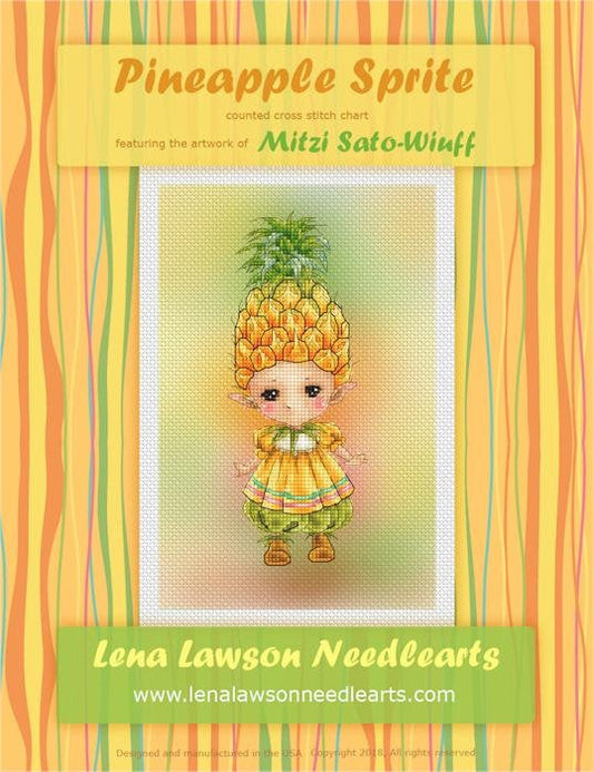 Lena Lawson Pineapple Sprite cross stitch pattern