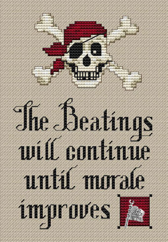 Sue Hillis Designs Pirate's Creed cross stitch pattern