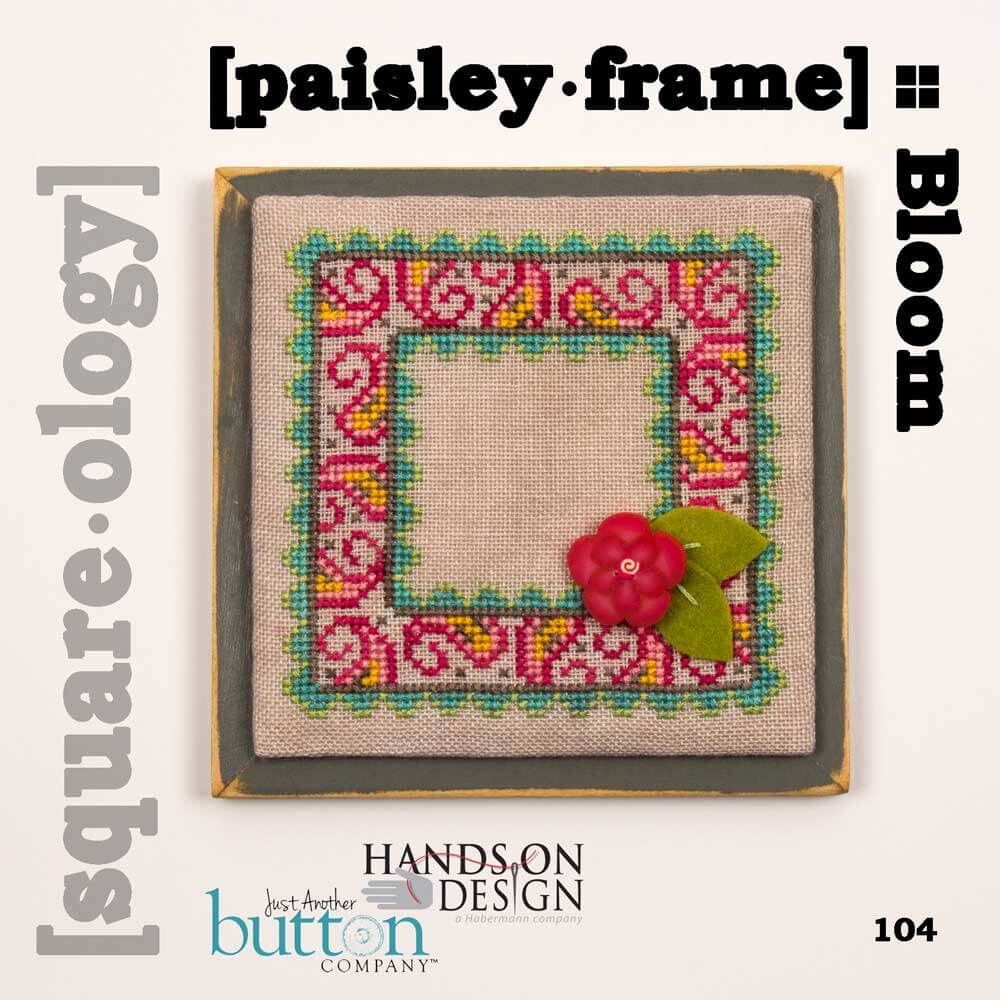 Hands On Design Paisley Frame cross stitch pattern