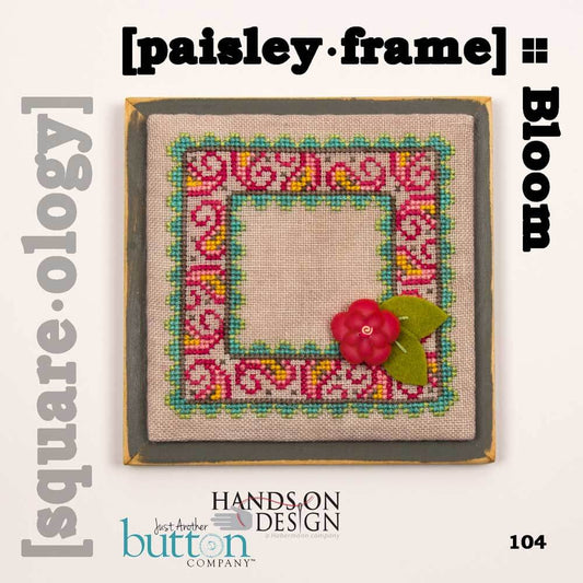Hands On Design Paisley Frame cross stitch pattern