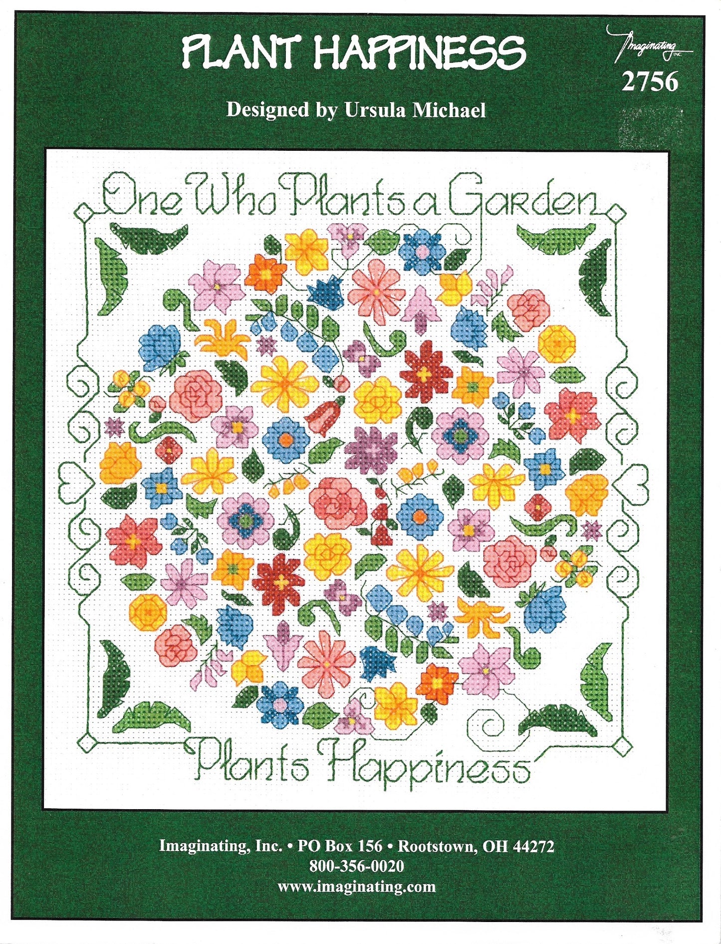 Imaginating Plant Happiness 2756 cross stitch pattern