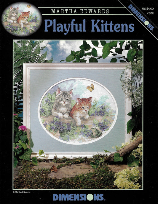 Dimensions Playful Kittens 332 cross stitch pattern