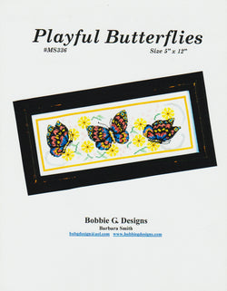 Bobbie G. Playful Butterflies MS336 cross stitch pattern