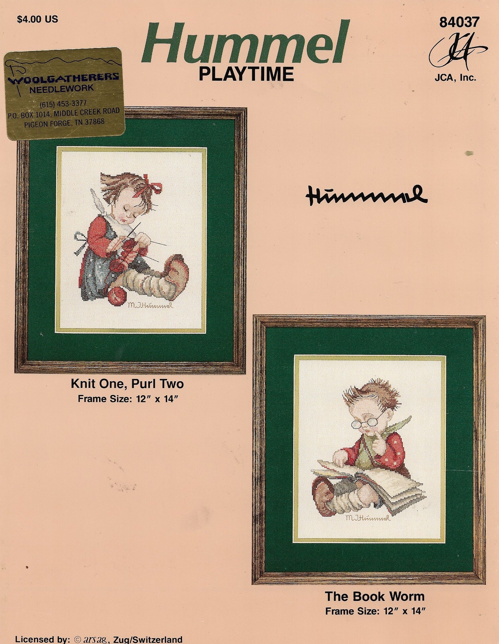 JCA Hummel Playtime cross stitch pattern